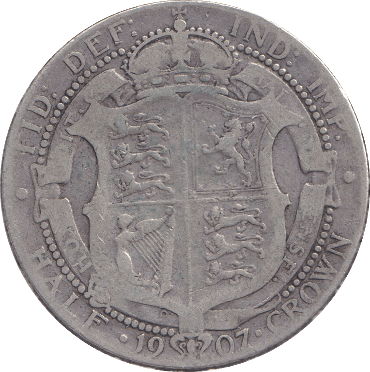1907 HALFCROWN ( NF ) - HALFCROWN - Cambridgeshire Coins