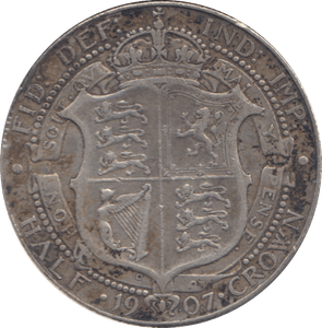 1907 HALFCROWN ( VF ) - HALFCROWN - Cambridgeshire Coins
