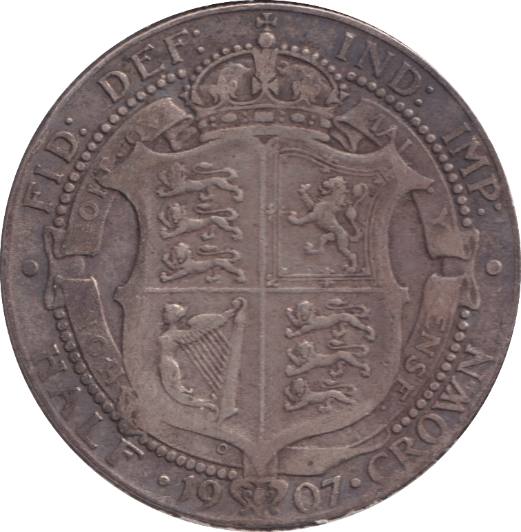 1907 HALFCROWN ( VF ) - HALFCROWN - Cambridgeshire Coins