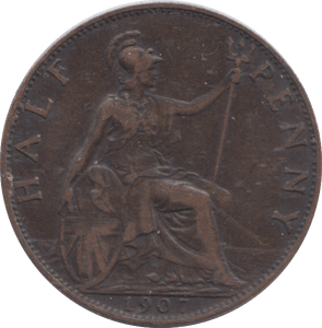 1907 HALFPENNY ( VF ) - HALFPENNY - Cambridgeshire Coins