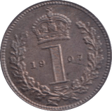1907 MAUNDY ONE PENNY ( UNC ) - MAUNDY ONE PENNY - Cambridgeshire Coins
