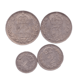 1907 MAUNDY SET EDWARD VII - Maundy Set - Cambridgeshire Coins