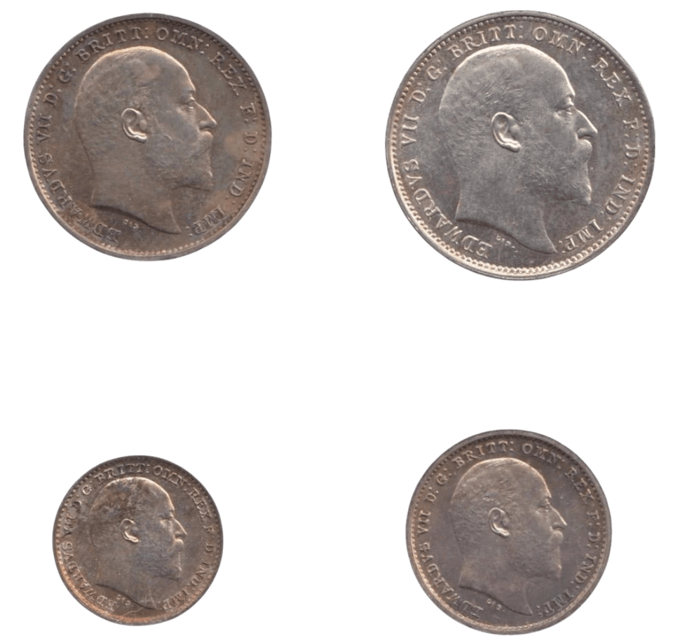 1907 MAUNDY SET VICTORIA - Maundy Set - Cambridgeshire Coins