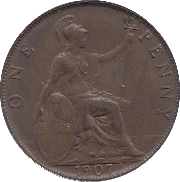 1907 PENNY ( AUNC ) - PENNY - Cambridgeshire Coins
