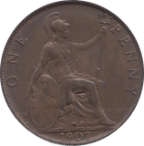 1907 PENNY ( AUNC ) - PENNY - Cambridgeshire Coins