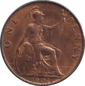1907 PENNY ( GVF ) - PENNY - Cambridgeshire Coins