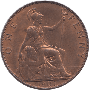 1907 PENNY ( UNC ) - PENNY - Cambridgeshire Coins