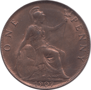 1907 PENNY ( UNC ) - PENNY - Cambridgeshire Coins