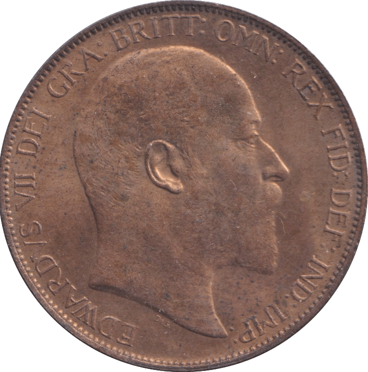 1907 PENNY WEAK STRIKE ( AUNC ) - PENNY - Cambridgeshire Coins