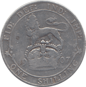 1907 SHILLING ( FAIR ) - SHILLING - Cambridgeshire Coins
