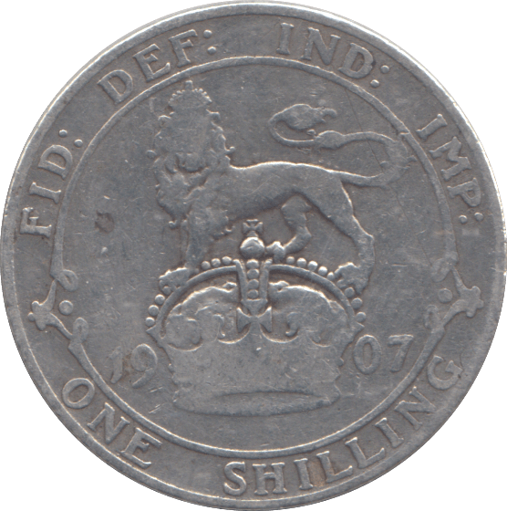 1907 SHILLING ( FAIR ) - SHILLING - Cambridgeshire Coins