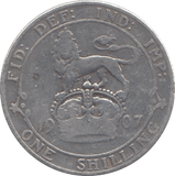 1907 SHILLING ( FAIR ) - SHILLING - Cambridgeshire Coins