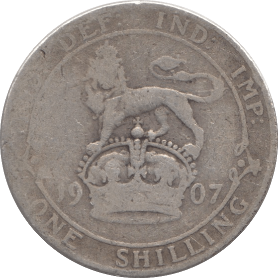 1907 SHILLING ( FAIR ) - Shilling - Cambridgeshire Coins