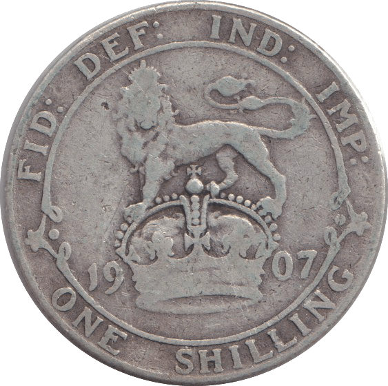 1907 SHILLING ( FINE ) - SHILLING - Cambridgeshire Coins