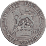 1907 SHILLING ( FINE ) - SHILLING - Cambridgeshire Coins