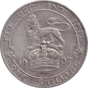 1907 SHILLING ( FINE ) - SHILLING - Cambridgeshire Coins