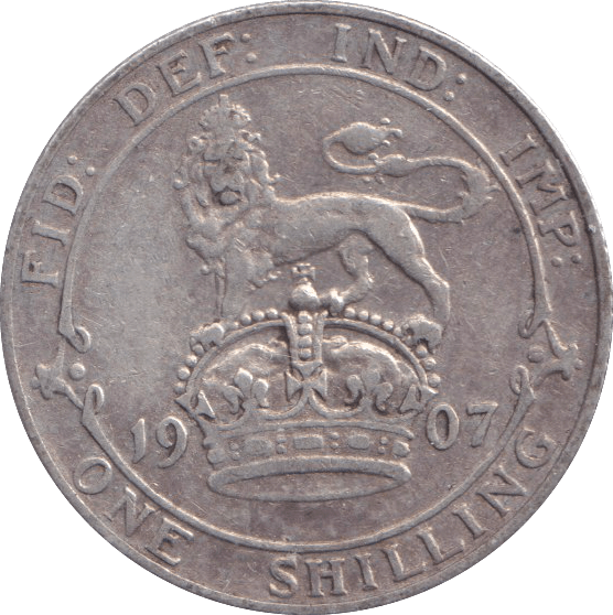 1907 SHILLING ( FINE ) - SHILLING - Cambridgeshire Coins