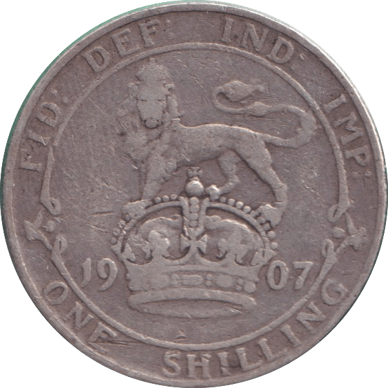 1907 SHILLING ( FINE ) - SHILLING - Cambridgeshire Coins