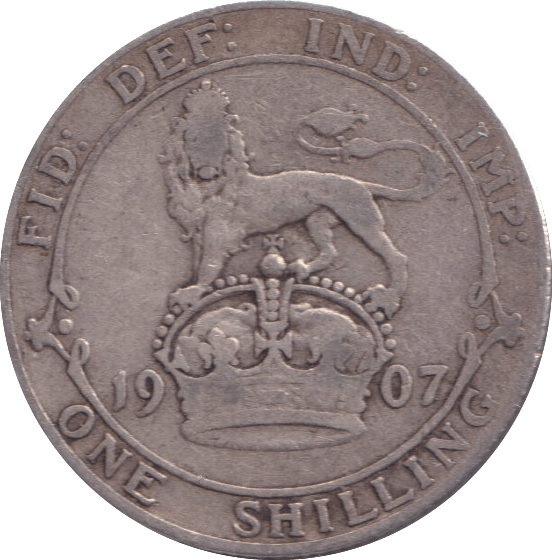 1907 SHILLING ( FINE ) - SHILLING - Cambridgeshire Coins