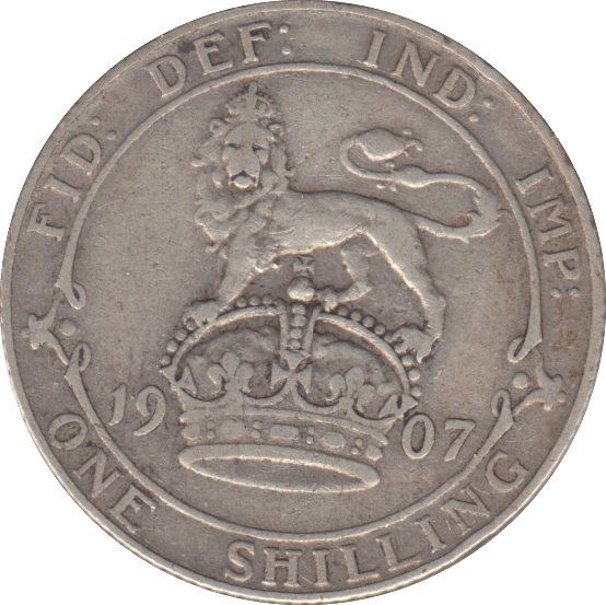1907 SHILLING ( FINE ) - SHILLING - Cambridgeshire Coins