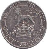 1907 SHILLING ( GF ) - SHILLING - Cambridgeshire Coins