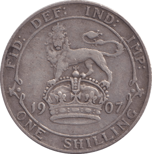 1907 SHILLING ( GF ) - SHILLING - Cambridgeshire Coins