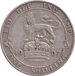 1907 SHILLING ( GF ) - SHILLING - Cambridgeshire Coins
