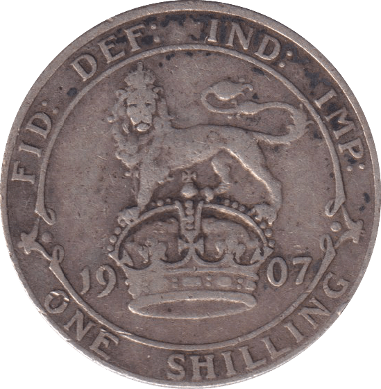1907 SHILLING (GF) - SHILLING - Cambridgeshire Coins