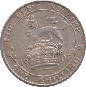 1907 SHILLING ( GVF ) - Shilling - Cambridgeshire Coins