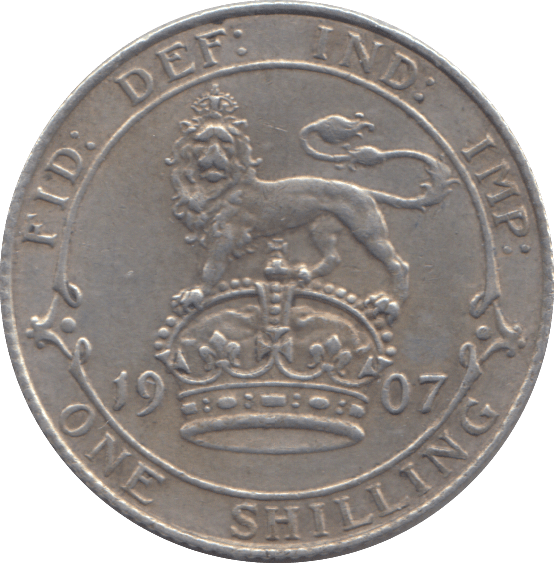 1907 SHILLING ( GVF ) - SHILLING - Cambridgeshire Coins