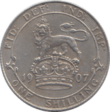 1907 SHILLING ( GVF ) - SHILLING - Cambridgeshire Coins