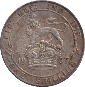 1907 SHILLING ( GVF ) - SHILLING - Cambridgeshire Coins