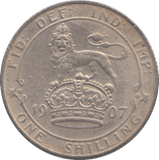 1907 SHILLING ( VF ) - SHILLING - Cambridgeshire Coins