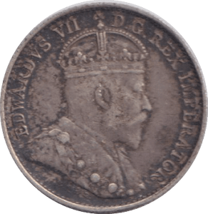 1907 SILVER 5 CENTS CANADA - SILVER WORLD COINS - Cambridgeshire Coins