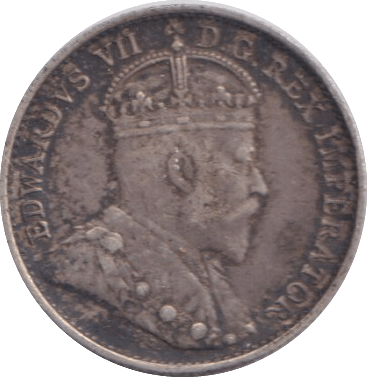 1907 SILVER 5 CENTS CANADA - SILVER WORLD COINS - Cambridgeshire Coins