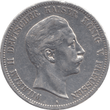1907 SILVER 5 MARK GERMANY - SILVER WORLD COINS - Cambridgeshire Coins