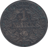 1907 SILVER GERMANY 1 MARK - SILVER WORLD COINS - Cambridgeshire Coins