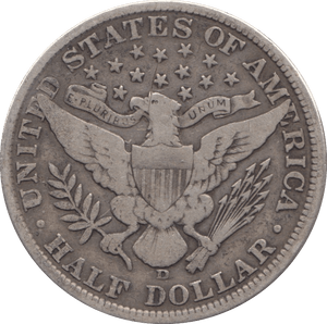 1907 SILVER HALF DOLLAR USA - SILVER WORLD COINS - Cambridgeshire Coins