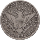 1907 SILVER HALF DOLLAR USA - SILVER WORLD COINS - Cambridgeshire Coins