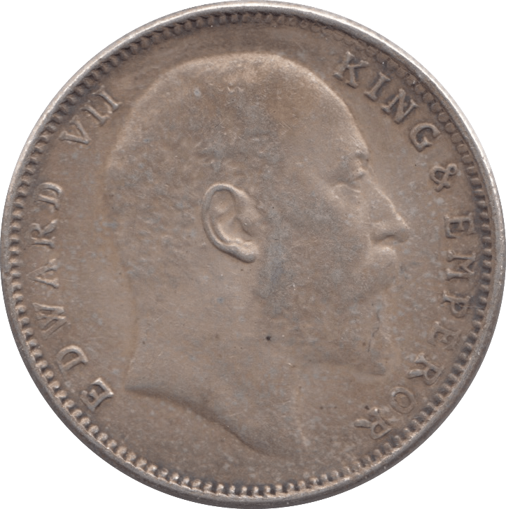 1907 SILVER ONE RUPEE INDIA - SILVER WORLD COINS - Cambridgeshire Coins