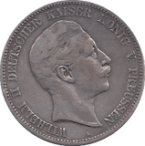 1907 SILVER PRUSSIA 5 MARK - SILVER WORLD COINS - Cambridgeshire Coins