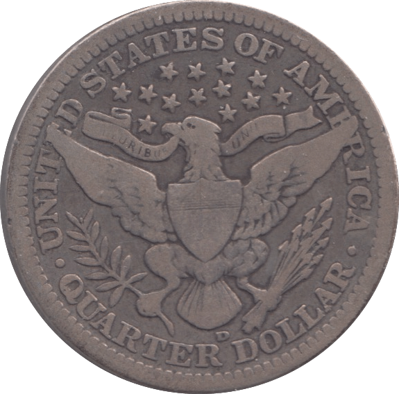 1907 SILVER QUARTER DOLLAR ( USA ) - SILVER WORLD COINS - Cambridgeshire Coins