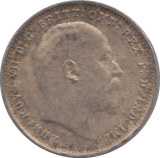 1907 SILVER THREEPENCE ( EF ) - Threepence - Cambridgeshire Coins