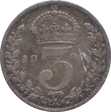 1907 SILVER THREEPENCE ( FINE ) - Threepence - Cambridgeshire Coins
