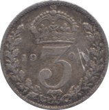 1907 SILVER THREEPENCE ( FINE ) - Threepence - Cambridgeshire Coins
