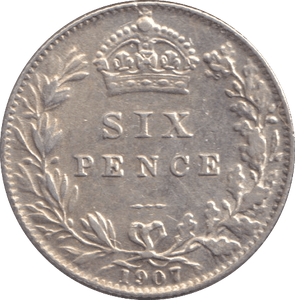 1907 SIXPENCE ( AUNC ) - SIXPENCE - Cambridgeshire Coins
