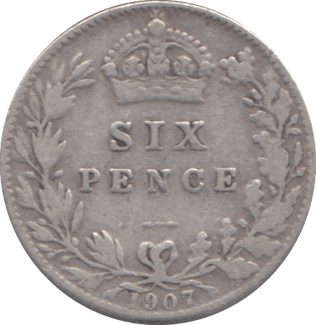 1907 SIXPENCE ( FINE ) - SIXPENCE - Cambridgeshire Coins