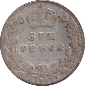 1907 SIXPENCE ( FINE ) - SIXPENCE - Cambridgeshire Coins