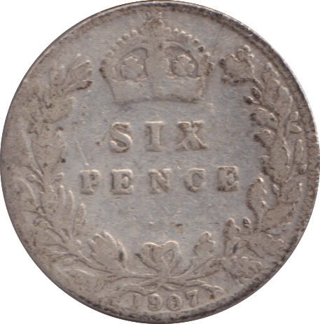 1907 SIXPENCE ( FINE ) - SIXPENCE - Cambridgeshire Coins