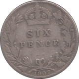 1907 SIXPENCE ( FINE ) - Sixpence - Cambridgeshire Coins